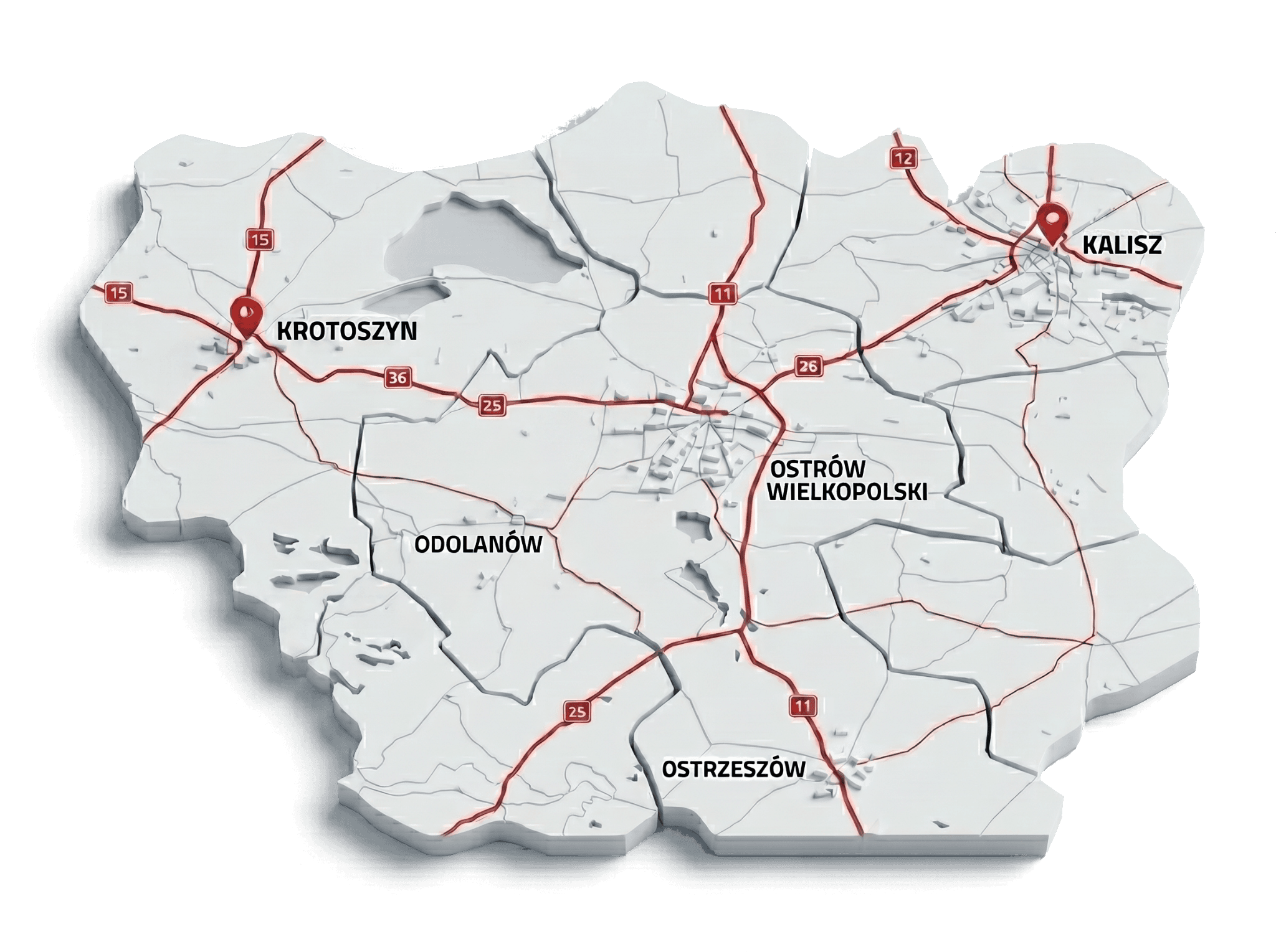 Mapa regionu z lokalizacją warsztatu Auto Strefa